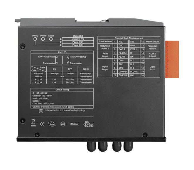 MSM-508FT-T 8-port Layer 2 Managed Switch with 2-Fiber Multi-mode ST