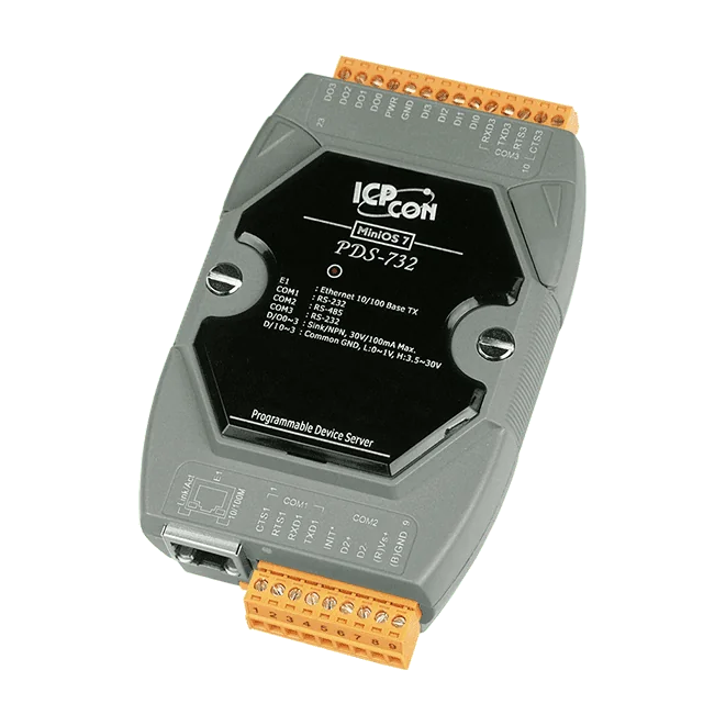 PDS-732 Programmable Serial-to-Ethernet Device Server, 2x RS-232/1x RS-485
