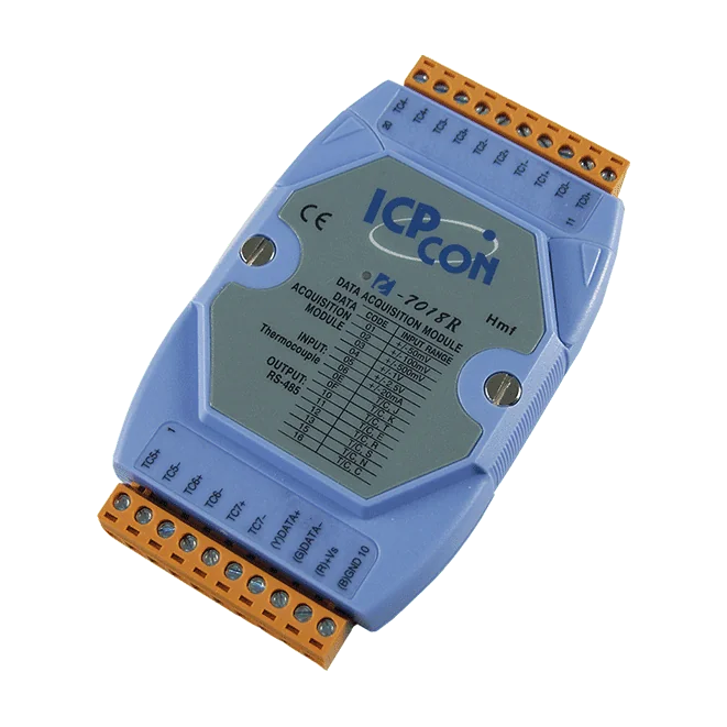 I-7018R 8-ch Thermocouple Input Module, High Voltage Protection, DCON