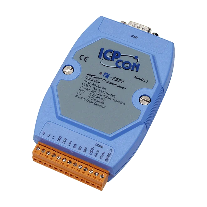 I-7521 Addressable RS-485 to RS-232/RS-485 Converter, 2 DI/3 DO