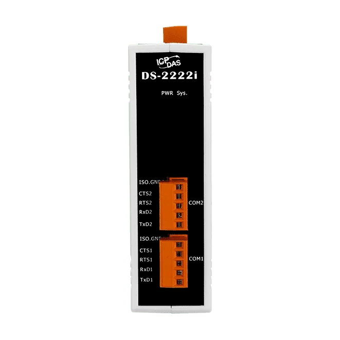 DS-2222i Serial-to-Ethernet Device Server, 2x Isolated RS-232, PoE