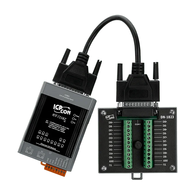ET-7218Z/S3 Ethernet I/O Module with 2-port Ethernet Switch, 10-ch Thermocouple Input, 3-ch DO