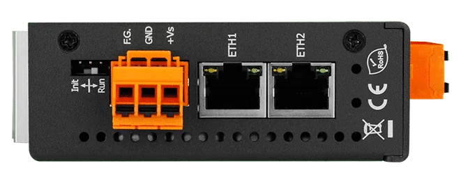 ET-2224 Ethernet I/O Module with 2-port Switch, 4-ch Analog Output