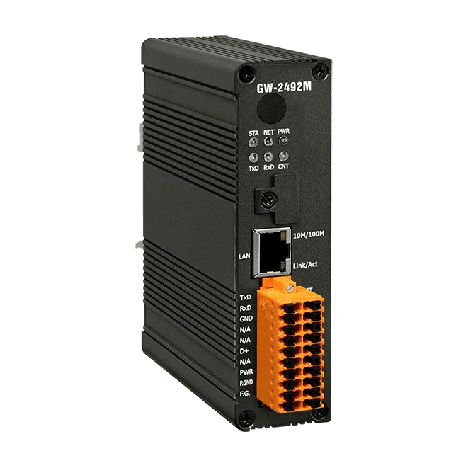 GW-2492M BACnet/IP to Modbus RTU Gateway, 180-point I/O Mapping