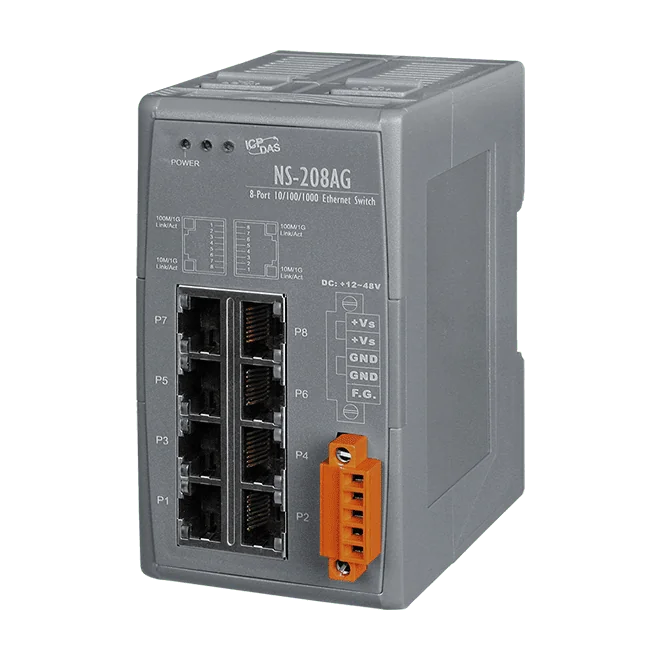NS-208AG Unmanaged 8-Port 10/100/1000 Base-T Ethernet Switch