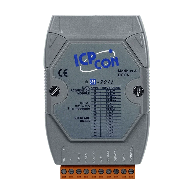 M-7011-G Thermocouple Input Module, 1-ch Analog Input, Modbus RTU and DCON