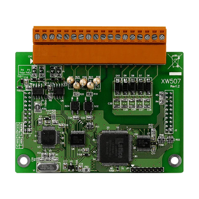 XW507 RS-422/485 Port and DI/O Expansion Board, 5-ch Isolated DI/DO