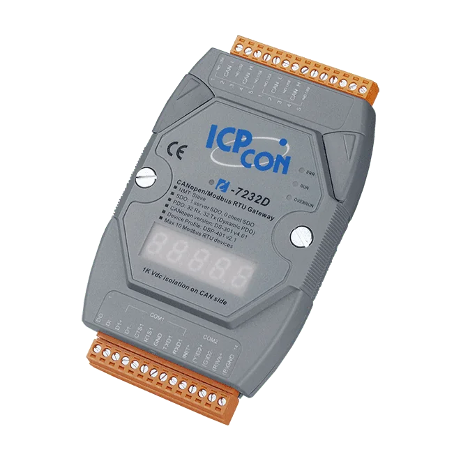 I-7232D-G CANopen Slave to Modbus RTU Master Gateway
