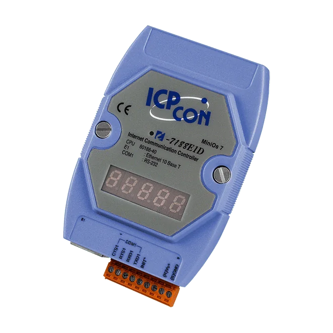 I-7188E1D Programmable Ethernet to RS-232 Converter with LED Display