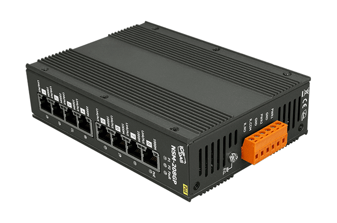 NSM-208GP Unmanaged 8-Port GbE PoE Switch, 30 W per Port