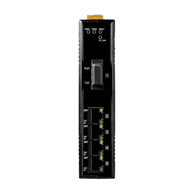 NS-205AFCS-60T Unmanaged Fiber Ethernet Switch, 4x 10/100M + 1x SC Single-Mode