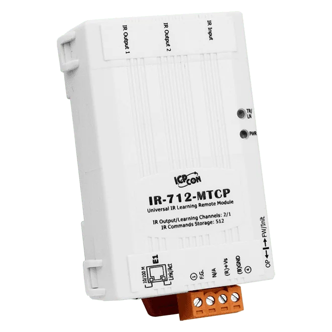 IR-712-MTCP Universal IR Learning Module, 2-ch IR Output, Modbus TCP
