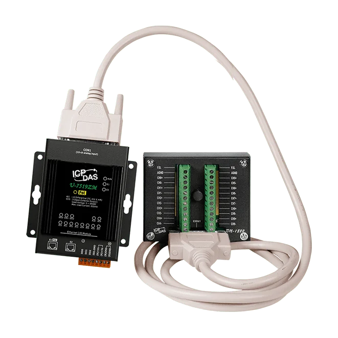 U-7519ZM/S2 OPC UA I/O Module with 10-channels AI, 3-channels DO, and 2-port Ethernet Switch