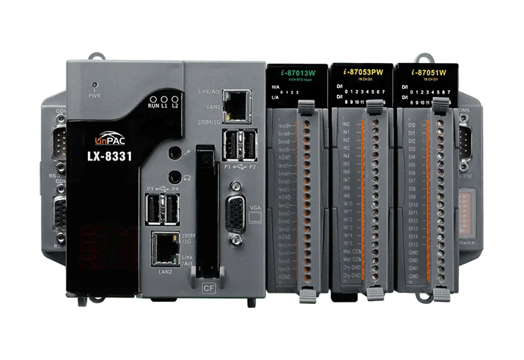 LX-8331 3-Slot Linux PAC with x86 Dual-Core CPU