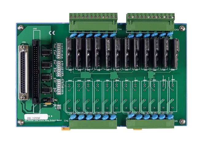 DB-12SSR 12-ch AC Solid-State Relay Daughter Board, OPTO-22 Compatible