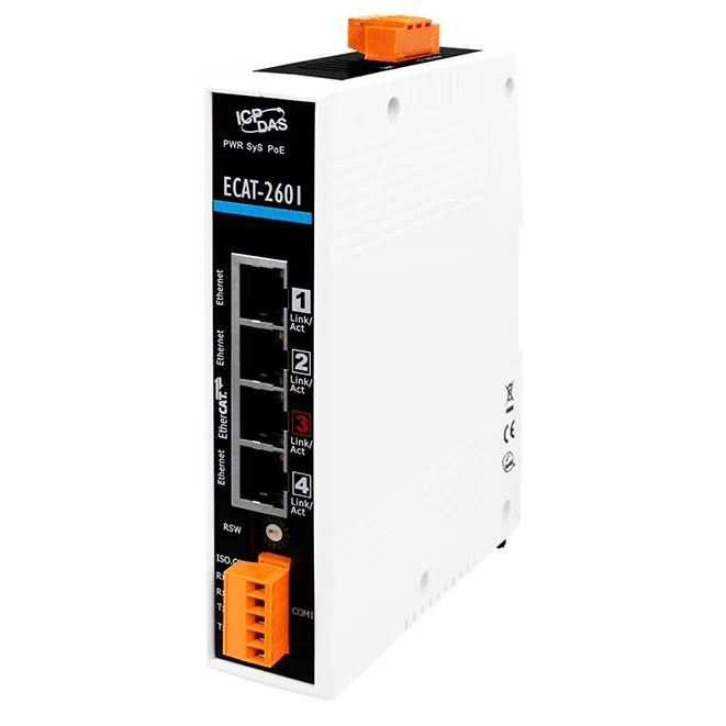 ECAT-2601 EtherCAT MainDevice Gateway for Modbus and OPC UA