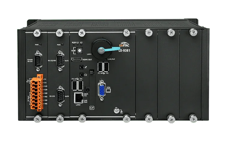 LX-9381 3-Slot Linux PAC with E3845 CPU and Metal Case
