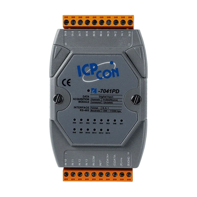 I-7041PD-G 14-ch Isolated Digital Input Module with LED, DCON RS-485