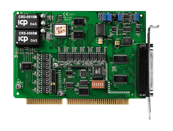 ISO-AD32L ISA Bus Isolated Analogue Input Board, 32-ch, 12-bit, 200 kS/s