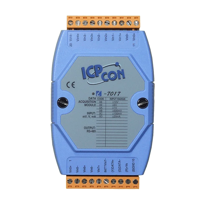 I-7017 8-ch Analog Input Module, DCON RS-485, Voltage and Current