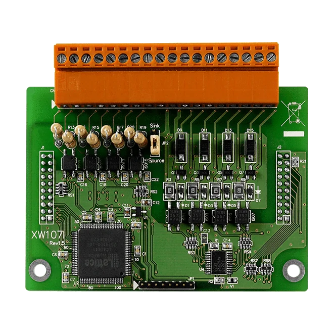 XW107i XW-Board, 8-ch Isolated DI and 8-ch Isolated Sink DO Expansion