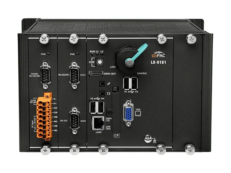LX-9181 1-Slot Linux PAC with E3845 CPU, Metal Case
