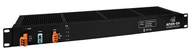 AFAN-04 1U 4-Way Hot-Swap Cooling Fan Module with Fan Fault Relay Alarm
