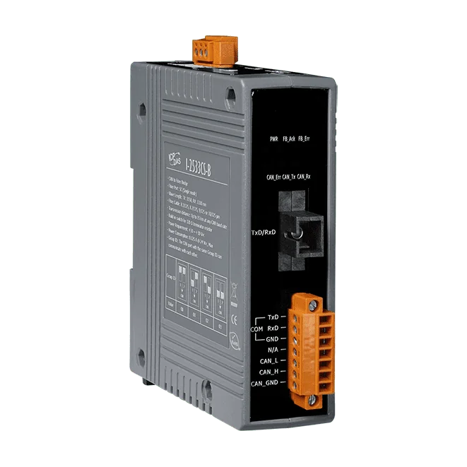 I-2533CS-B CAN to Single-mode Fiber Bridge, 15 km, SC Connector, 1550/1310 nm