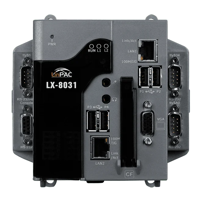 LX-8031 Linux PAC, 0-slot LX-8000 with x86 Dual-core CPU