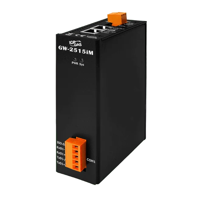 GW-2515iM Modbus TCP to RTU/ASCII Gateway, 2-port Ethernet Switch