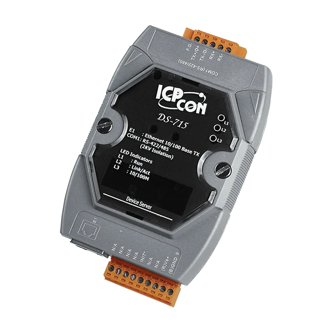 DS-715 Serial-to-Ethernet Device Server, 1-port Isolated RS-422/485