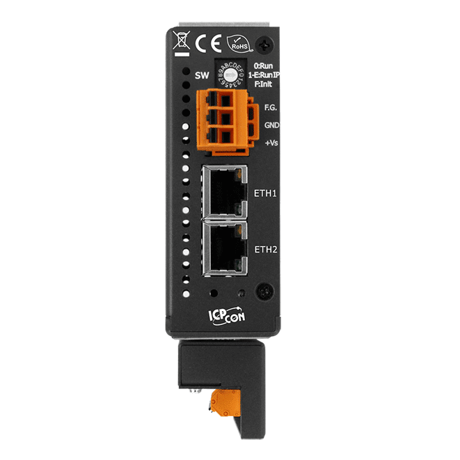 ET-2218H/S1 Ethernet I/O Module with 2-port Ethernet Switch, 8-ch High Speed Thermocouple Input, 100 S/s