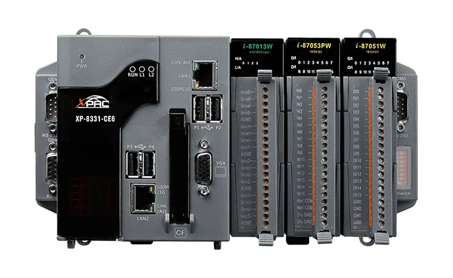 XP-8331-CE6 3-Slot PAC with x86 1 GHz Dual-Core CPU and WinCE 6.0