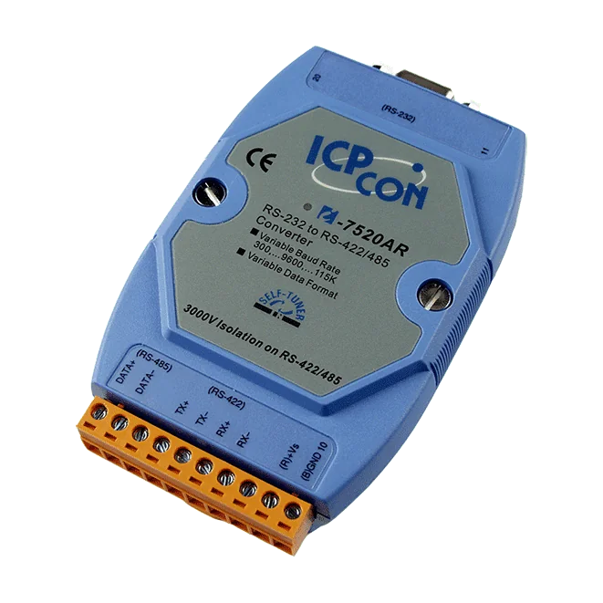 I-7520AR RS-232 to Isolated RS-422/485 Converter, Blue Cover