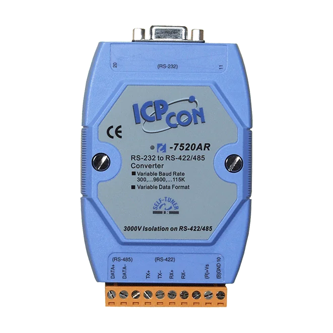 I-7520AR RS-232 to Isolated RS-422/485 Converter, Blue Cover