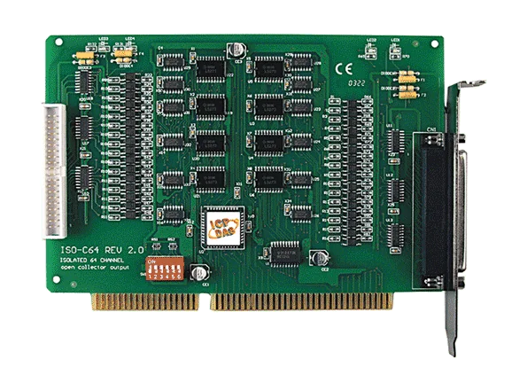 ISO-C64 ISA Bus Isolated 64-Channel Digital Output Board