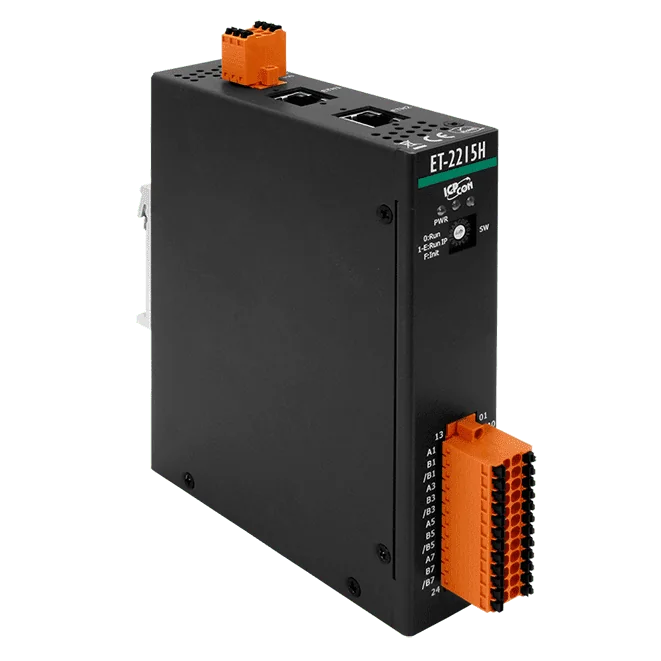 ET-2215H Ethernet I/O Module, 8-ch High-Speed RTD Input, 2-port Switch