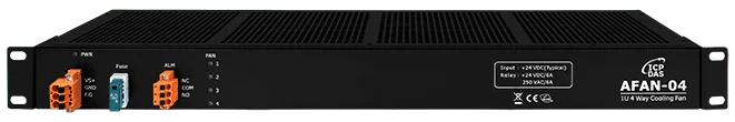 AFAN-04 1U 4-Way Hot-Swap Cooling Fan Module with Fan Fault Relay Alarm