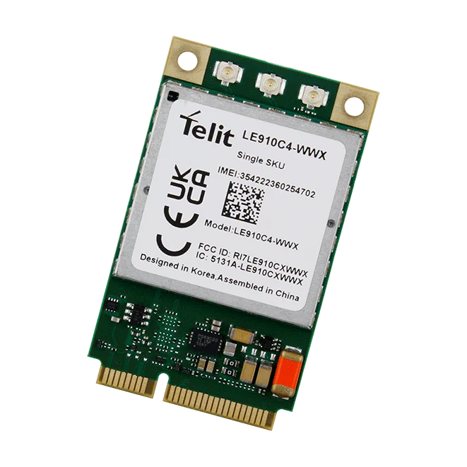 LE910C4-WWX Mini PCIe LTE Cat-4 Module, Up to 150 Mbps Downlink