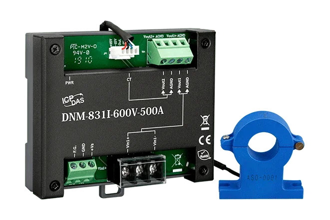 DNM-831I-600V-500A Voltage Attenuator and Current Transformer, 600 V / 500 A
