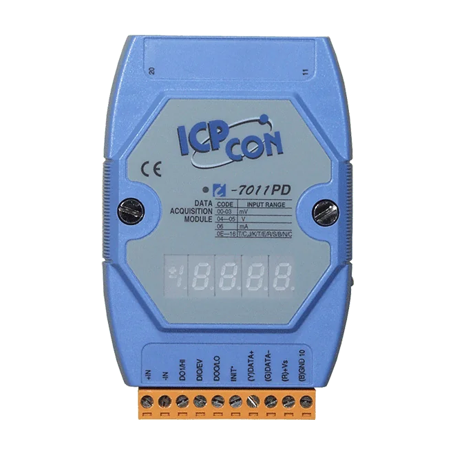 I-7011PD 1-ch Thermocouple Input Module with LED Display, DCON