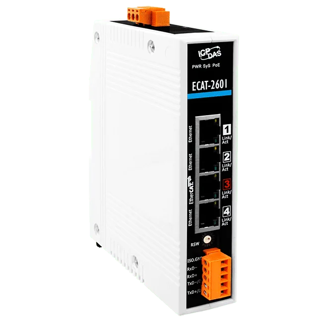 ECAT-2601 EtherCAT MainDevice Gateway for Modbus and OPC UA