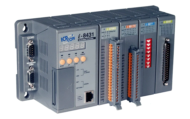 I-8431-G 4-Slot Ethernet Embedded Controller, 80188-40 CPU with MiniOS7