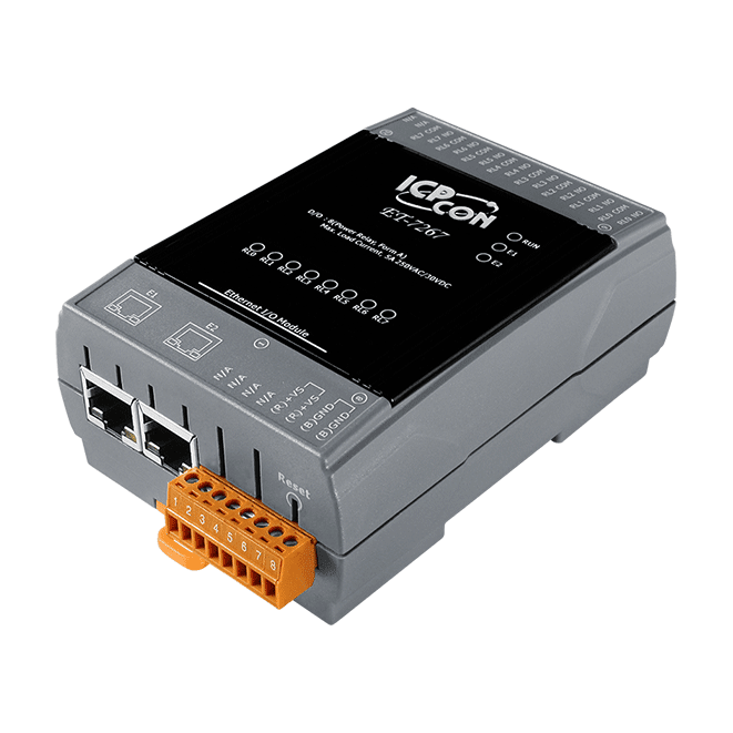 ET-7267 Ethernet I/O Module, 8-ch Power Relay with 2-port Switch