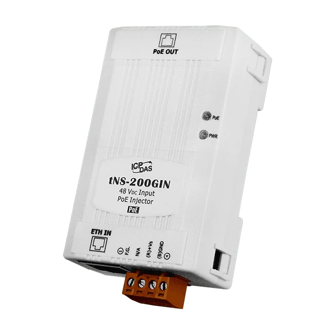 tNS-200GIN PoE Injector, 1-Port 30 W, 10/100/1000Base-T(X)