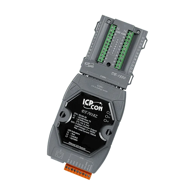 ET-7018Z/S Ethernet I/O Module with 10-ch Thermocouple Input, 6-ch DO