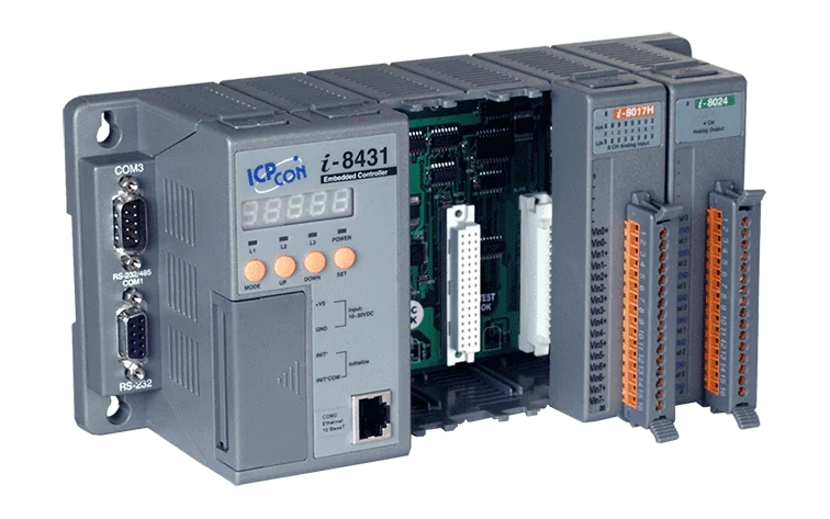 I-8431-G 4-Slot Ethernet Embedded Controller, 80188-40 CPU with MiniOS7