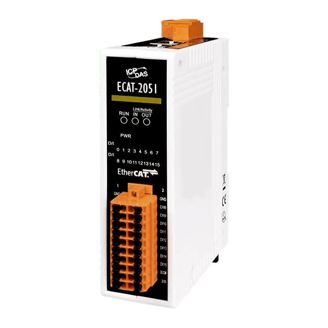 ECAT-2051 EtherCAT SubDevice I/O Module, Isolated 16-ch Digital Input