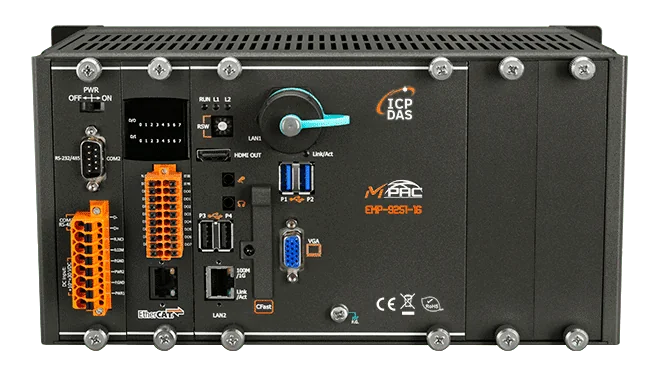 EMP-9251-16 EtherCAT Master PAC, 16-axis Motion Control, 2-slot Win10 IoT