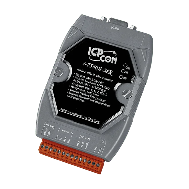 I-7530A-MR-G Modbus RTU to CAN Converter, RS-232/422/485 to CAN Bus